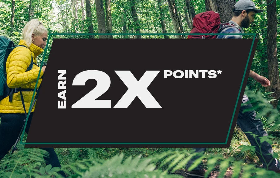 Earn 2X points*.