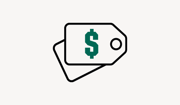 Dollar tags icon.