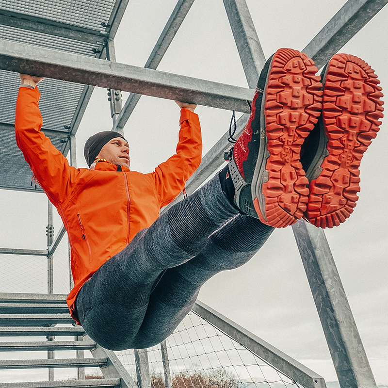 Rope climbers top ab exercise