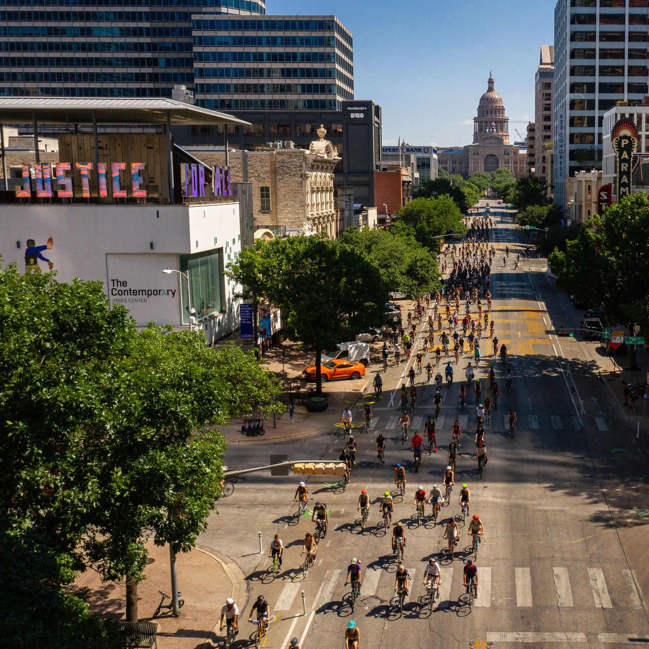 A view of a Black History Social Ride