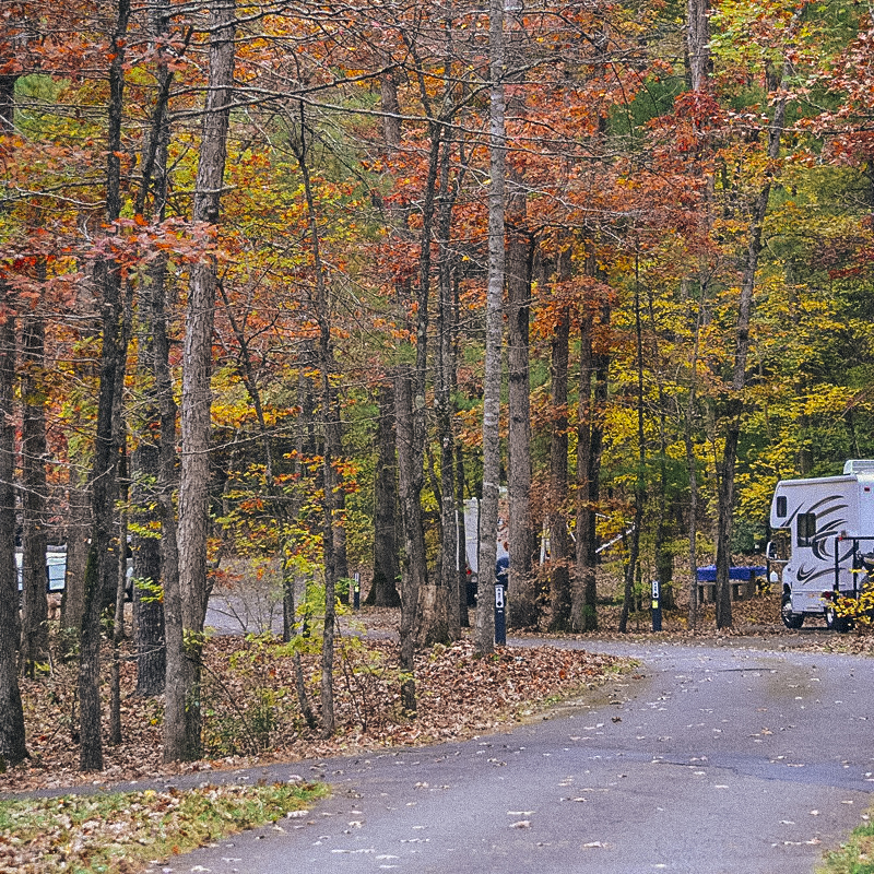 Otter Creek Campground in fall 