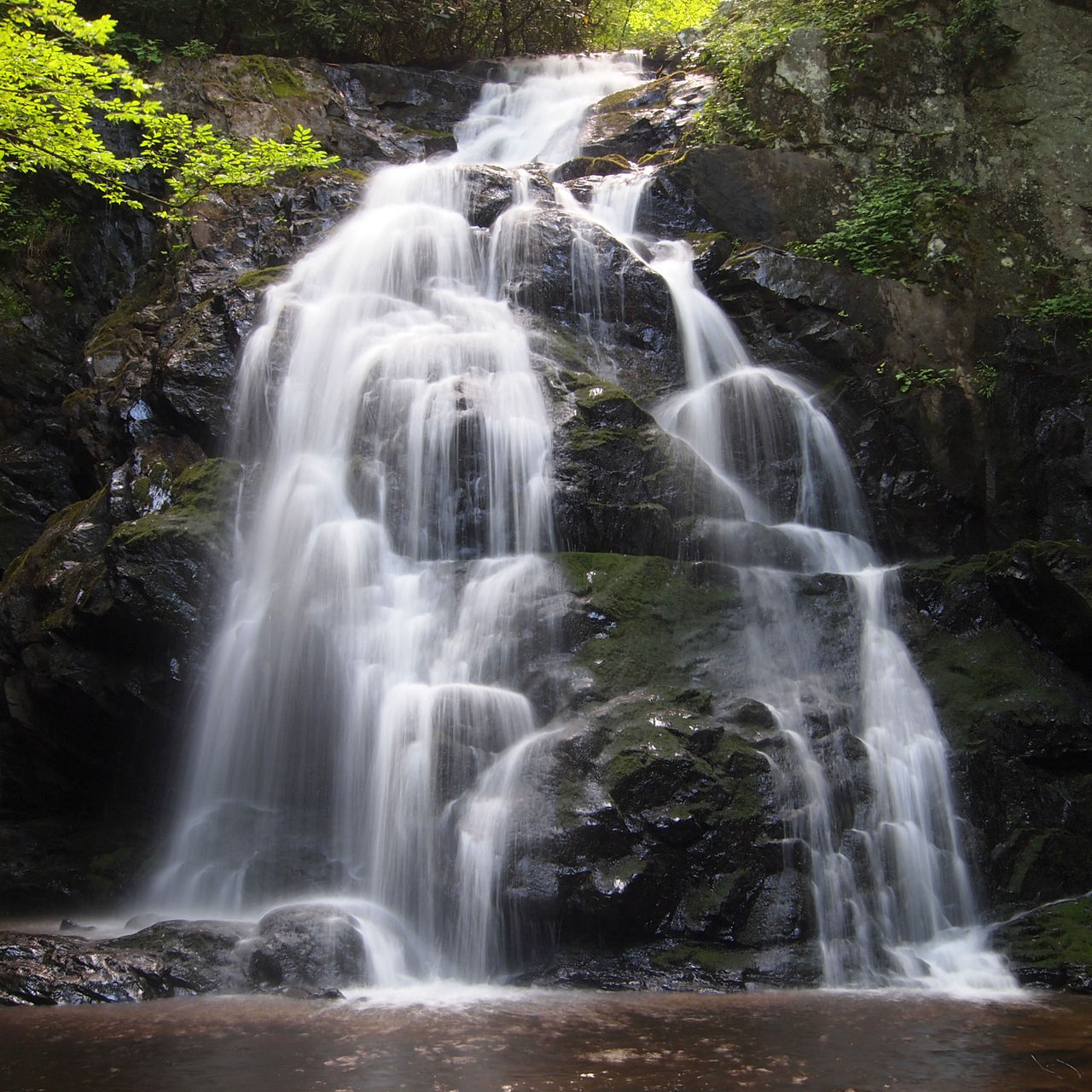 Spruce Flats Falls in the Great Smoky Mountains National Park, Tennessee