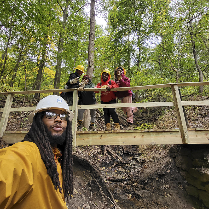 Student Conservation Association Urban Green Crew members