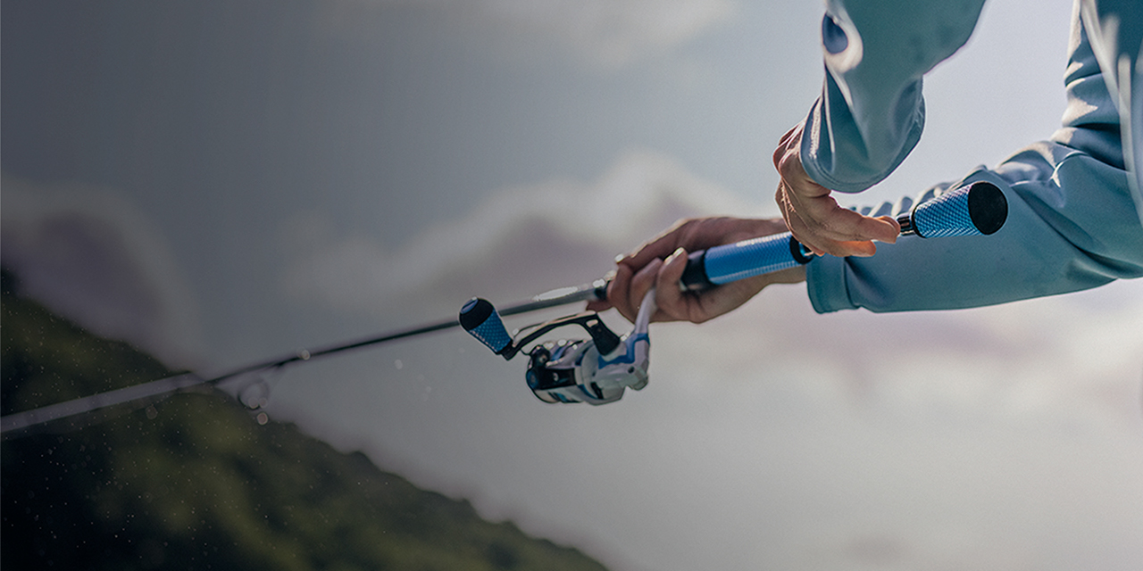 Angler holding a fishing rod
