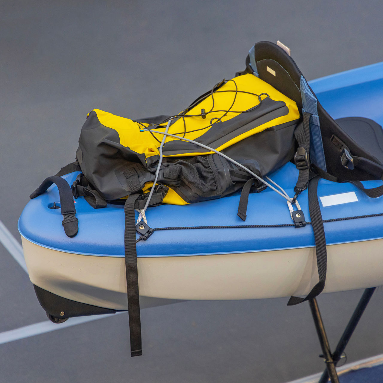 Waterproof Backpack on a Kayak