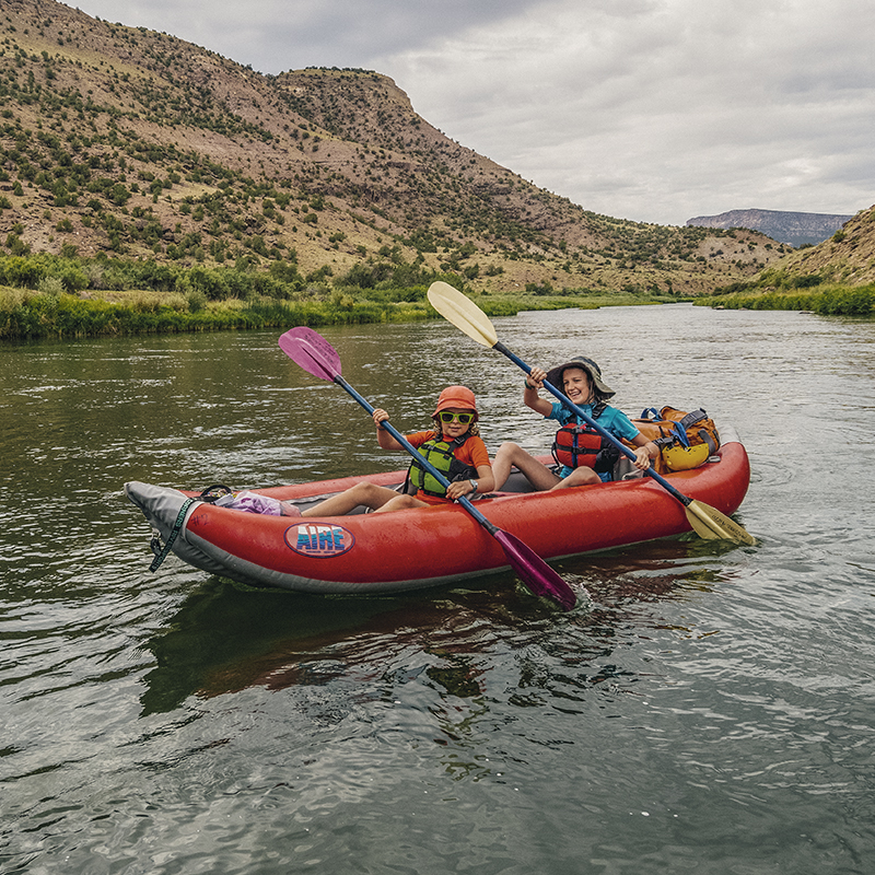 Kayakers on the Gunnison River, Gunnison Gorge Wilderness, Montrose, Colorado.