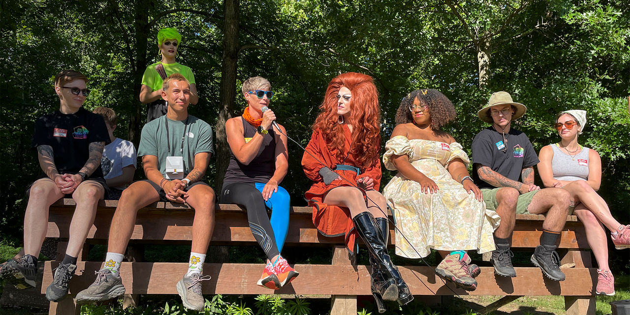 Speakers at the North Face's Summer of Pride event series