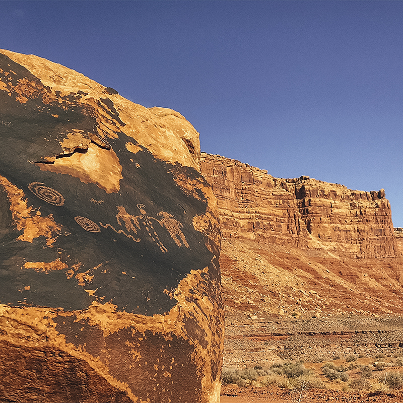 Archeological site in canyons at Bears Ears National Monument