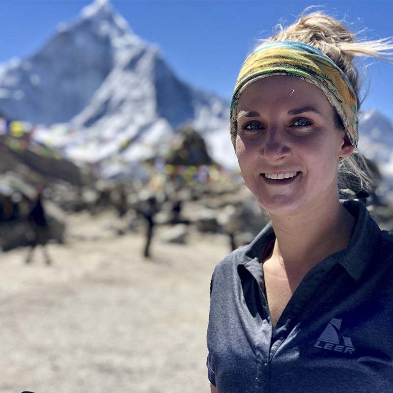 Kirstie Ennis during her Everest expedition 