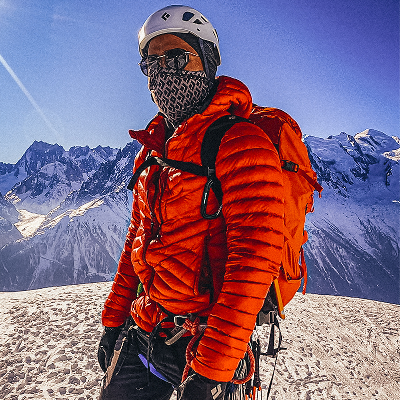Andrew King on the top of a mountain