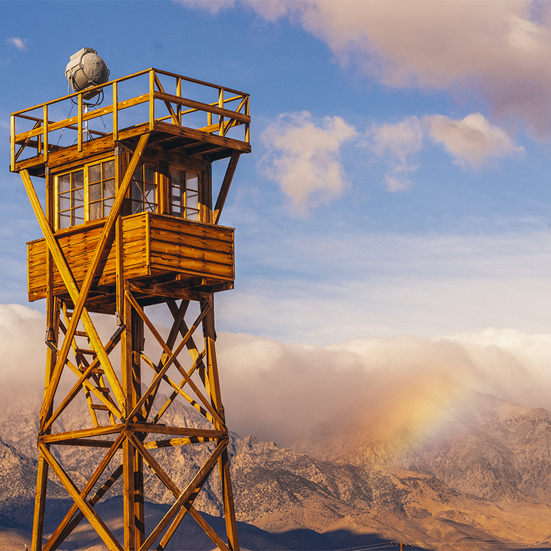 Old Guard Tower Manzanar Internment Camp California