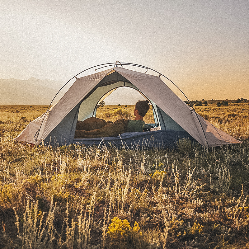 Melissa Utomo waking up on BLM land in the San Luis Valley
