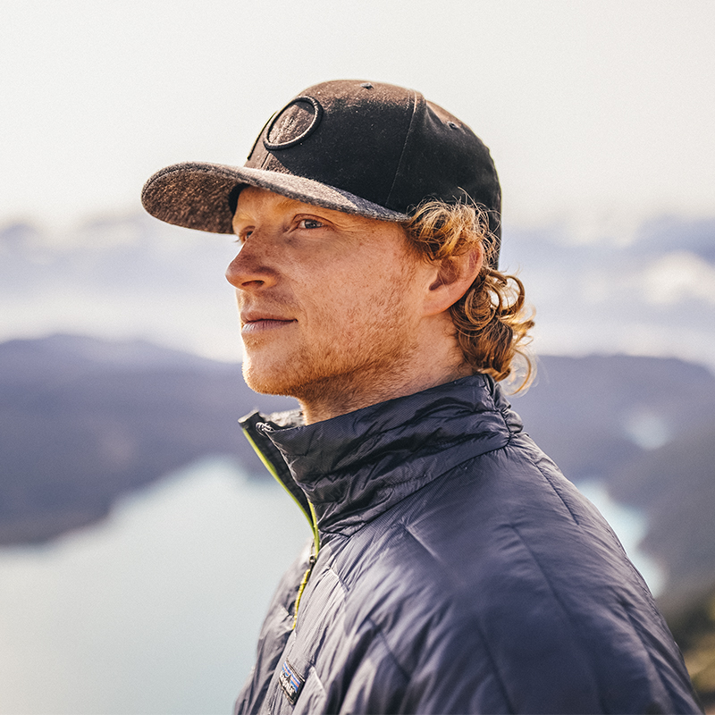 A portrait of David Luba, the co-founder of eco-friendly apparel brand Tentree