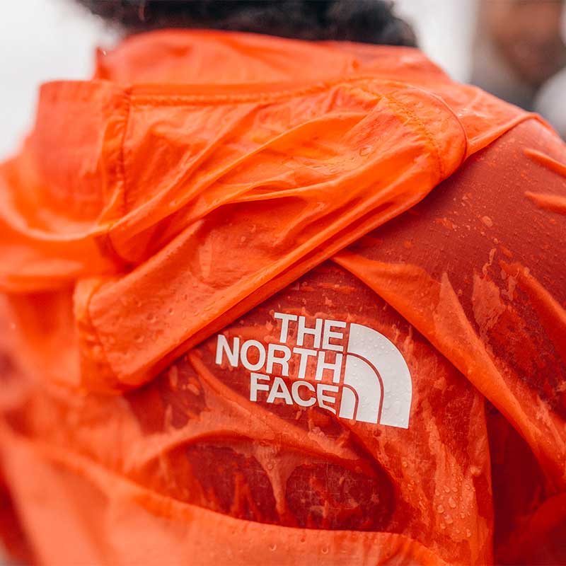 Rain covered windbreaker jacket