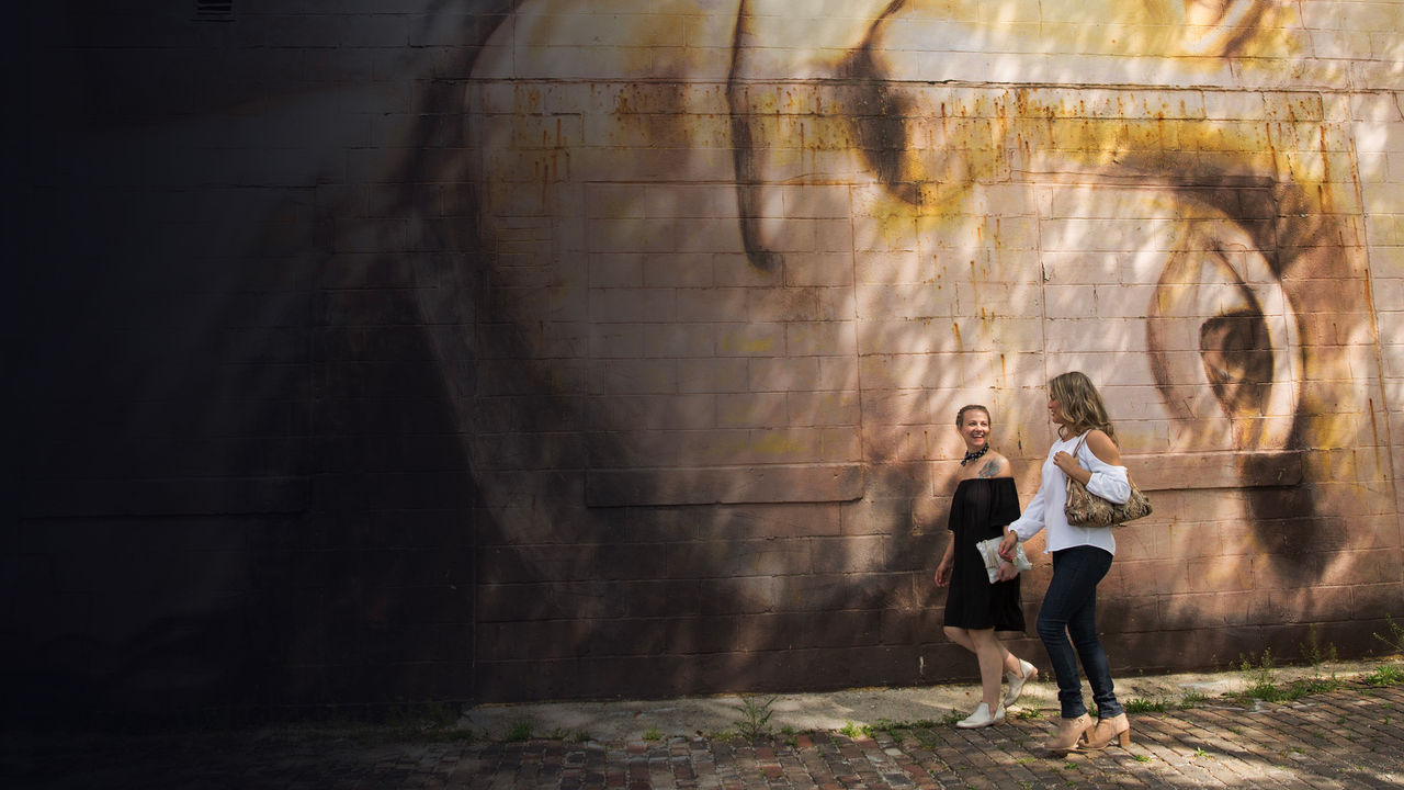 Mural in the Short North Arts District; Art: Mona Lisa by Brian Clemons