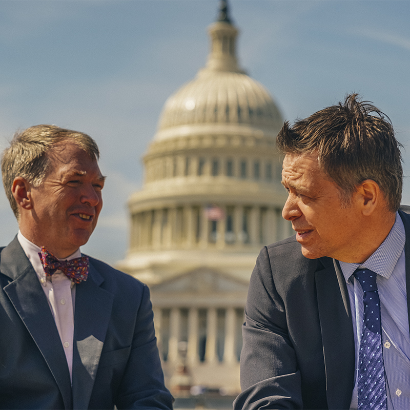 Outdoor Alliance  CEO Adam Cramer and one of American Whitewater's Policy Directors, Thomas O'Keefe, in DC.